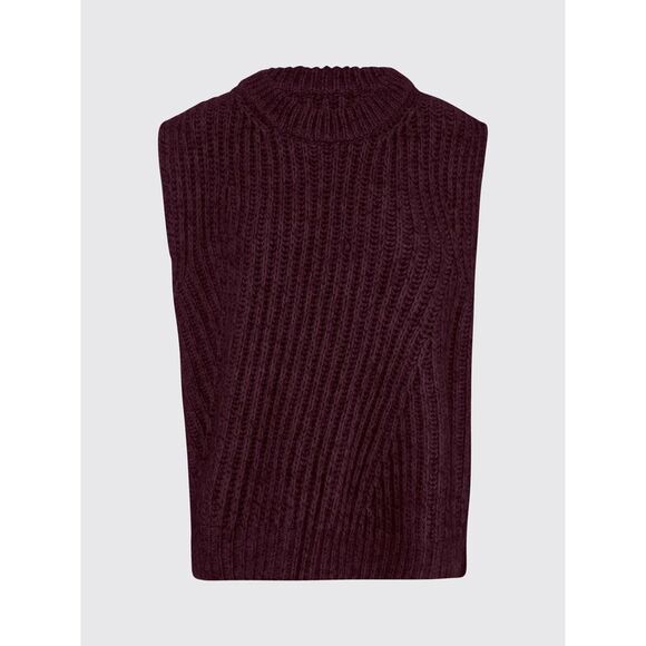 Sa Su Phi Waistcoat Woman Burgundy